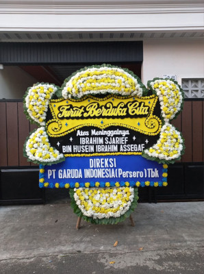 Papan Bunga Duka di Kebon Besar